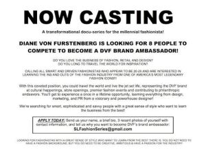 DvF casting ad 